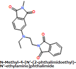 CAS#N-Methyl-4-[N'-(2-phthalimidoethyl)-N'-ethylamino]phthalimide